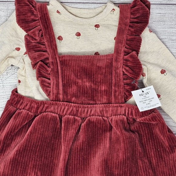 NEW! Focus Girls Two Piece‎ Woodland Jumper Set Size 6 Months - Picture 1 of 5